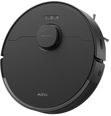 Mova S10 Robot Vacuum Cleaner with 7000Pa Suction, 260 Mins Run Time, Liftable Brush, Self-Charging Robotic Vacuum Cleaner for Home, Pet Hair, Hard Floors, App & Voice Control