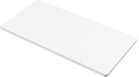SANODESK Universal Tabletop 40x24x1 Thickness One-Piece Table Top Rectangular Particle Board for Standing Desk and Home Office Countertop DIY,White Desk Top