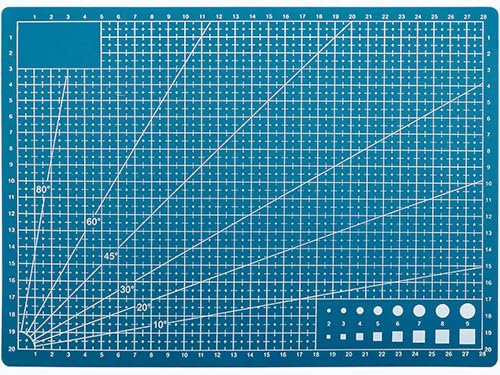 Sunrise Professionelle Schneidematte 22 x 30 cm | A4 Doppelseitige Matte für Schneider, Patchwork, Nähen, Handwerk | Selbstheilend (A4-22 x 30 cm)