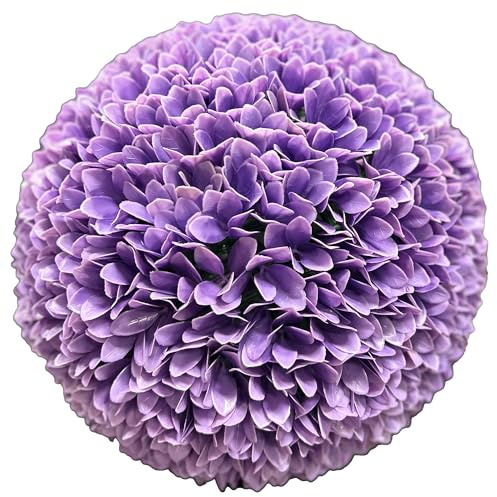 TENAX Dahlia Lilac Bloom Ø 38 cm Lilas, Plante Artificielle en Forme Sphérique, Fleur Type Dahlia, Sphère Décorative pour la Décoration de la Maison et du Jardin, Intérieur et Extérieur