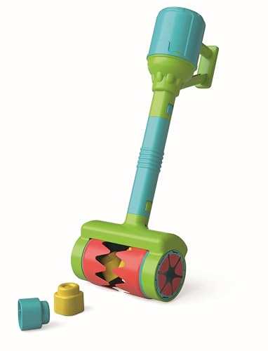 Clementoni Soft Clemmy - Touch & Play Sensory Vacuum, Aspirapolvere Bambini 12+ Mesi, 6 Mattoncini per Costruzioni, Gioco Prima Infanzia Made in Italy per Stimolare i Sensi dei più Piccoli, 17975
