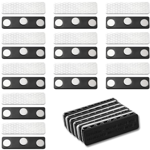 Cierres magnéticos para cortinas, 12 pares de cortinas opacas, accesorios, magnéticos, con pegamento, imanes de cortina, clips para cortinas opacas