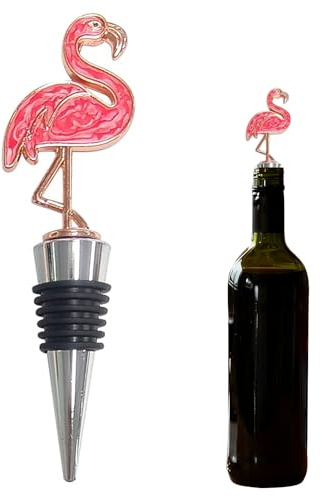 Decorative Flamingo Wine Stopper, Airtight Reusable for Champagne & Bar