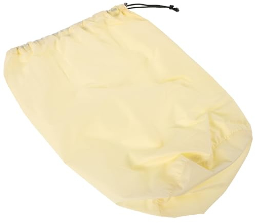 Cabilock Bolsa Compresora para Almacenamiento de Abrigos y Ropa Cierre de Cordón de Nylon Ligera para Viaje y Hogar Color Beige