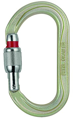 PETZL Neuf Oxan Haute résistance Mousqueton Ovale, Taille : Mousqueton, Doré M72A SL
