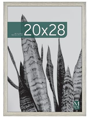 MCS Studio Gallery 20x28 Poster Frame Gray Woodgrain, Vertical & Horizontal Wall Hanging Large Picture Frame for Photos, Posters & Art Prints (1-Pack)