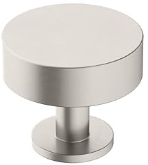 Amerock | Cabinet Knob | Satin Nickel | 1-1/4 inch (32 mm) Diameter | Radius | 1 Pack | Drawer Knob | Cabinet Hardware