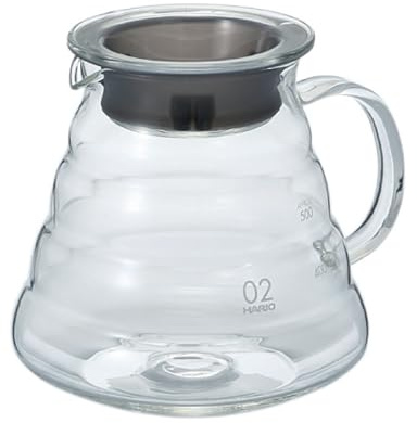 Hario V60 Glass Range Coffee Server, 600ml, Clear