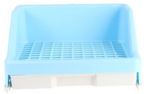 TOGEVAL Kaninchentoilette Mit Schublade Für Kaninchen Anti-Spritz-urin Design Leicht Zu Reinigen Bewegen Für Haustierkäfige Und Zoohandlungen