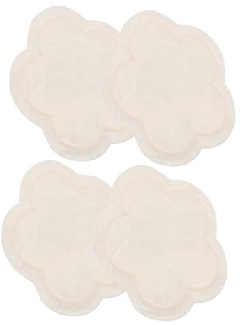 NULYLU 2paare Waschbare Stillpads Wiederverwendbare Brustpolster Für Stillende Mütter Antileck Brustauflagen Herzform Praktische Stillkissen Für Alltag