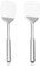 Stainless Steel Spatulas Set - Slotted Turner, Solid Turner, Heavy-Duty Kitchen Spatulas (Heat Resistant, Dishwasher Safe, Ideal for Fish, Eggs, Pancakes)