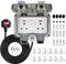Outdoor Socket, Outdoor Double Plug Sockets with 6M Extension Cable, IP66 Weatherproof Wall Electrical Outlets with On-Off Switch and Indicator Light,Outside Plug Socket for Garden Garage Yard