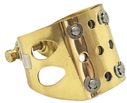 kowaku Legatura per Bocchino per Sassofono Contralto, Parti Accessorie in Metallo Professionali E Robuste