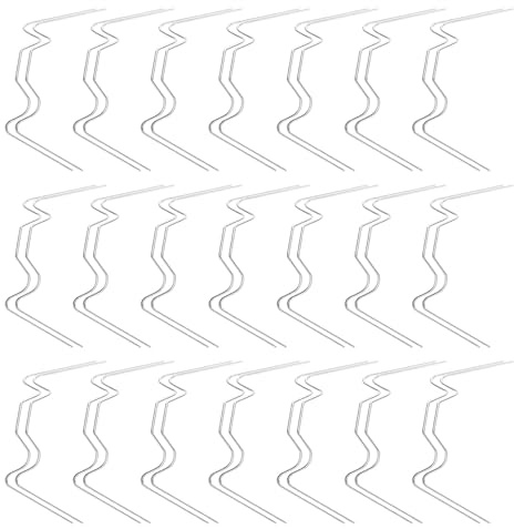 SOIMISS 50 Pezzi Clip per Serra in Acciaio Inox W Tipo Morsetti Resistenti per Vetri Accessori Serra da Giardino per Riparazioni Pannelli Fissaggio Antivento e Protezione Clima Ottimale