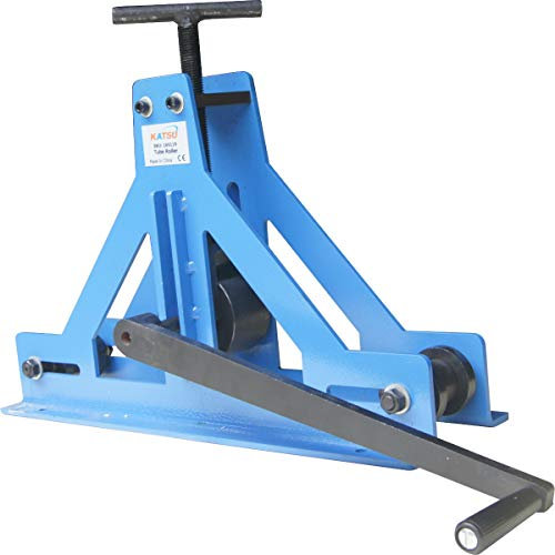 KATSU Dobladora de Tubos 1-1/2 Dobladora de Barra Plana de Rolling Rodillo de Tubo Cuadrado y Rectangular Manual Ajustable para Acero Dulce Cobre y Aluminio 165119