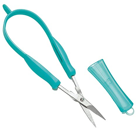 PETA Easi-Grip Nail Scissors with Protector - Self-Opening Stainless Steel Scissors - Ergonomic, Precision, and High Strength - Ideal for Anyone with Weak Hands, Poor Grip or Tremors