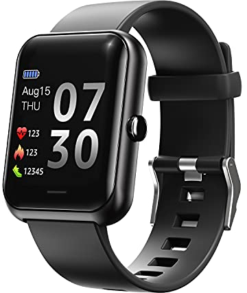 MicLee Damen Herren Smartwatch Fitness Armband Pulsuhren Fitness Tracker Wasserdicht IP68 Fitness Uhr Sportuhr Schrittzähler für Android iOS Handy Smart Watch mit 4 Unterschiedliche Zifferblätter