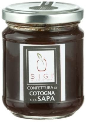 SIGI Azienda Agricola Confettura di COTOGNA e SAPA | Senza Coloranti, Conservanti, Addittivi | 100% Artigianale e Naturale | Lavorato a Mano, Prodotto in Italia | Barattolo 220gr.