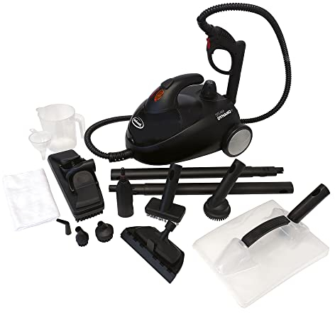 Ewbank STEAMDYNAMO+ 2000W Steam Cleaner & Sanitiser, Eliminates 99.9% of Viruses & Bacteria, Attachments for Floors, Carpets, BBQs, Upholstery & Wallpaper Steaming