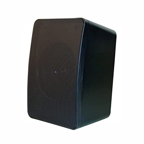 E-Lektron M-255 100V ELA / 8-Ohm Lautsprecher Box Schwarz + Wandhalterung für Hintergrundmusik und Ansagen