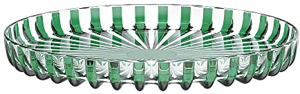 Guzzini - Vassoio tondo in bio-based plastic, smeraldo, Dolcevita