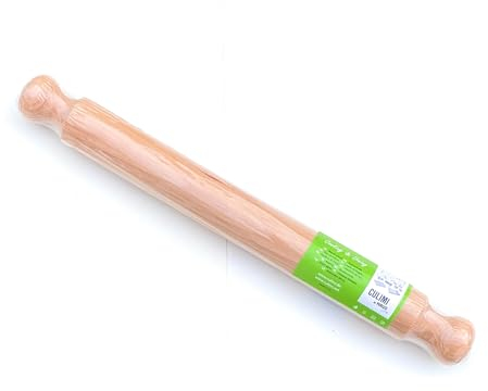 CULIMI Premium Teigroller aus Holz - Ideal für Pizzateig & Backwaren, Französisches Design, Hochwertige Teigwalze für Küchenprofis
