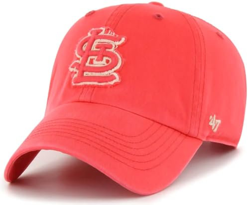'47 MLB Perfect Game Primary Logo Clean Up verstellbare Mütze, Erwachsene, Einheitsgröße, St. Louis Cardinals, Einheitsgr��e