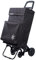 Carro de Compra Plegable Ligero, 100x41x33cm, Capacidad 48 litros, 4 Ruedas, Empaque Cartón Reforzado, Garantía 3 Años (Negro+Termo)