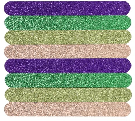 iplusmile 20 pezzi Unghie Glitter EVA Manicure Pedicure Leggere e Resistenti per Donne e Ragazze Raspa per Modellare Naturali e Acriliche Strumenti Professionali Portatili Colore Casuale