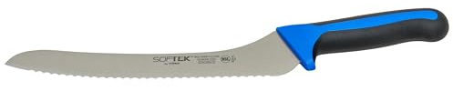 Winco SofTek, 9 Offset Utility/Bread Knife, Soft Grip Handle