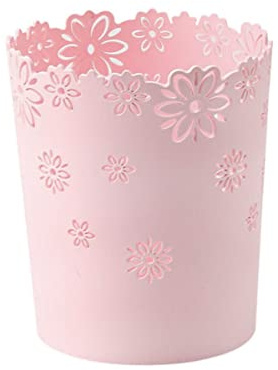Liummrcy Basura de Basura Redonda Canasta de Basura de Papel de Papel de Papel de desecho Hueco de plástico para Oficina de Basura de plástico, contenedor de desechos Redondos, Papelera de Basura