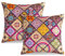 TOCOMOA Kissenbezug 80x80 2er Set - Kissenbezüge Bunt Paisley Muster, Kopfkissenbezug 80x80 cm mit Reißverschluss, Oeko-TEX Zertifiziert, Weich und Hypoallergen Kissenhülle Rot
