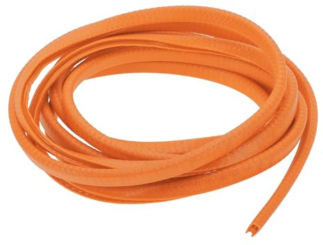 Motoforti Universal Car Door Edge Protective Sealing Strip U-Type Door Scratch Protection Guard, 9.84ft 300cm, Anti-scratch Collision, PVC Iron, Orange