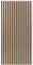 Atmosphera Créateur d'intérieur - Panneau Décoratif Tasseaux Bois Colva - 120x60cm - Beige Fond Noir - Réduction du Bruit - Entrée, Chambre, Salon