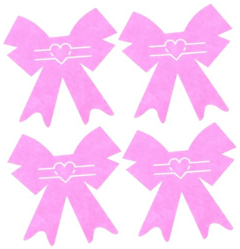 iplusmile 4pezzi Portaposate Fiocco in Tessuto Non Tessuto Forma Di Cuore Per Posate Adatto Per San Matrimoni e Feste Inclusi