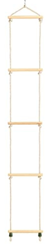 Generico Scala di Corda per Bambini in Legno Massello e PE 30x168 cm,Attrezzature attività e Giochi per Bebè,Giochi multiattività per bebè-91936