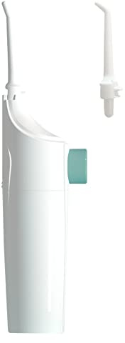 Cordless Water Dental Flosser Non-Electric Simple Operation, Oral Irrigator Portable Affordable for Home & Travel, Tonsil Stone Remover Safe for Pregnant Women and Children (White)