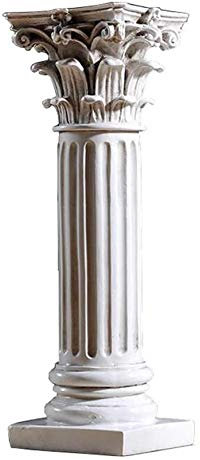 ZHANGCHEN Colonna romana di 30 cm, colonna corinzia, colonna romana, scultura architettonica, decorazione per la casa desktop retrò artigianato in resina