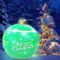 Aufblasbare Weihnachtskugel aus PVC, riesige Weihnachtskugel, dekoriert aus PVC, für den Außenbereich, Dekoration, aufblasbare Weihnachtskugeln, für den Außenbereich, zu Hause, Dekoration (grün)