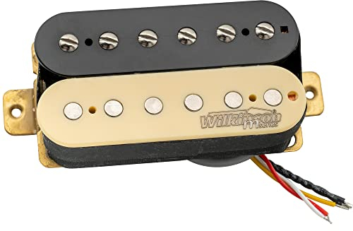 Wilkinson Vintage Klassische Alnico 5 Overwound Open Style Humbucker Hals Tonabnehmer Pickup für E-Gitarre, Zebra