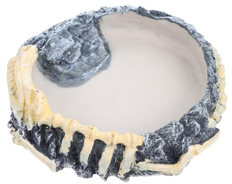 Supvox Reptilien-wassernapf Resin Pflegeleichte rutschfeste Futter Und Trinkschale Für Schildkröten Eidechsen Schlangen Und Andere Reptilien Und Langlebig Für Terrarien Und Aquarien