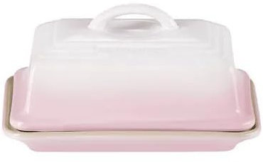 Le Creuset Stoneware Butter Dish, 900 g, 17 x 12.5 x 9 cm, Shell Pink, 70837177770000