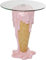 KARE Design - Mesa de Comedor Redonda de 60 cm de diámetro, Cristal de Seguridad, diseño Pop Art, Interior, decoración de habitación, decoración del hogar para Comedor, Cocina, Sala de Estar