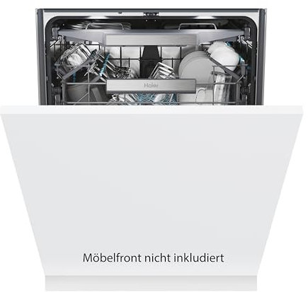Haier I-PRO SHINE SERIE 4 XS 4B0M3SB-84 vollintegrierter Geschirrspüler I Breite 60 cm I 14 Maßgedecke I 10 Programme I Smart Home: Optionale Steuerung per App