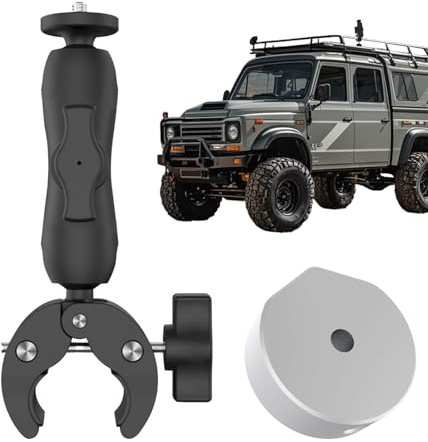 Roof Rack Mount, Satellite Pole Adapter, Adjustable Pipe Kit, Portable Car Bracket, Heavy Duty Vehicle Mounting System for Vehicles, Camping Setup, Installation, Travel Use, 6.69x0.79 Inches