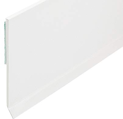 Flachleiste Kunststoffleiste Fensterleiste mit Gummilippe (B: 30mm | L: 10m)