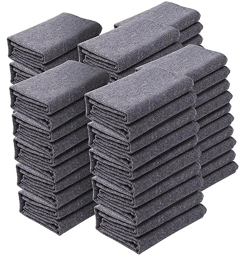 VEVOR Mantas de Mudanza, 1829 x 1372 mm, Manta para Envolver Muebles 24 Piezas, Mantas Protectoras de Embalaje de Algodón Reciclado de Alta Resistencia para Proteger Muebles, Pisos, Electrodomésticos