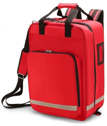 FUELIX Erste Hilfe Rucksack Leer, Traumatasche Leer, Groß Notfalltasche Rettungstasche, Medizinische Trauma Tasche mit Tragegriff für Rettung, Taktische, Pflege, Wandern, Camping B