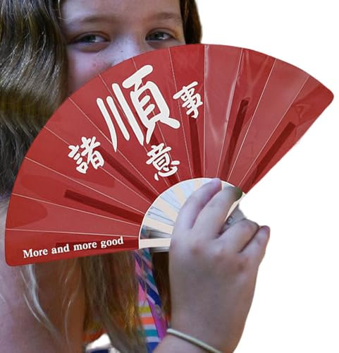 Xujuika Ventola portatile pieghevole a di setaccio, ventilatore portatile pieghevole, leggera e carina decorazione per l'area di lavoro, i viaggi, la scuola e la casa