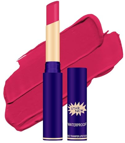 Matte Lipstick for Women – Shade 34 Rose Blush | Long Lasting, Waterproof & Smudge-Proof | Highly Pigmented with Smooth Application